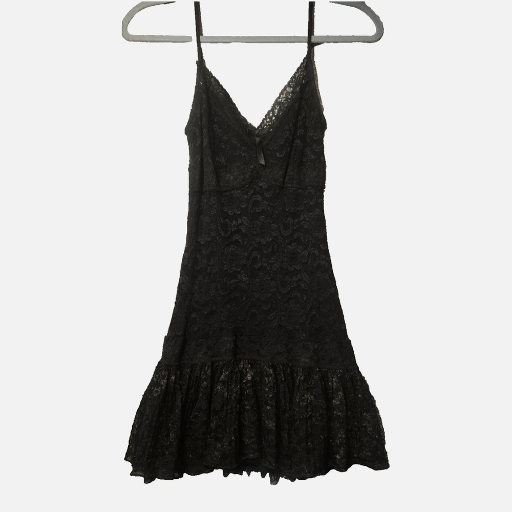 Guess Collection Black Lace Slip Dress Size XS